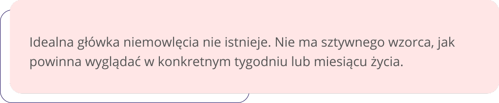 do kiedy kształtuje się główka dziecka grafika