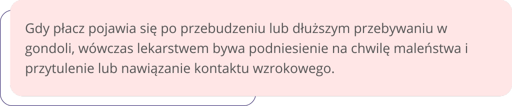 dziecko nie chce jeżdzić w wózku sposób na uspokojenie