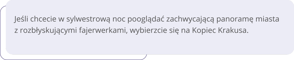 gdzie na sylwestra z dziećmi kopiec krakusa