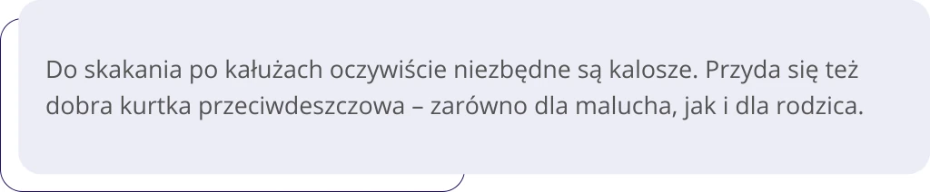 Co robić z dzieckiem w deszczowe dni?