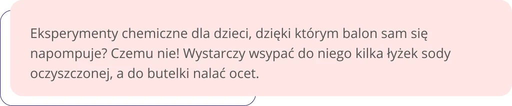 Eksperymenty dla dzieci w domu