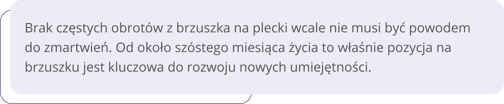 kiedy dziecko się obraca grafika