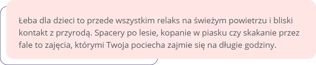 Łeba - atrakcje dla dzieci 