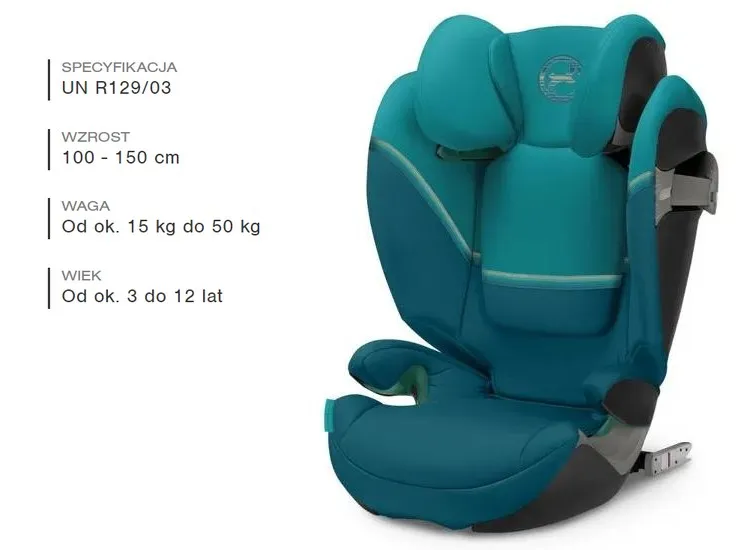 Cybex SOLUTION T I-FIX PLUS - Kindersitz 15-50 kg, 100-150 cm