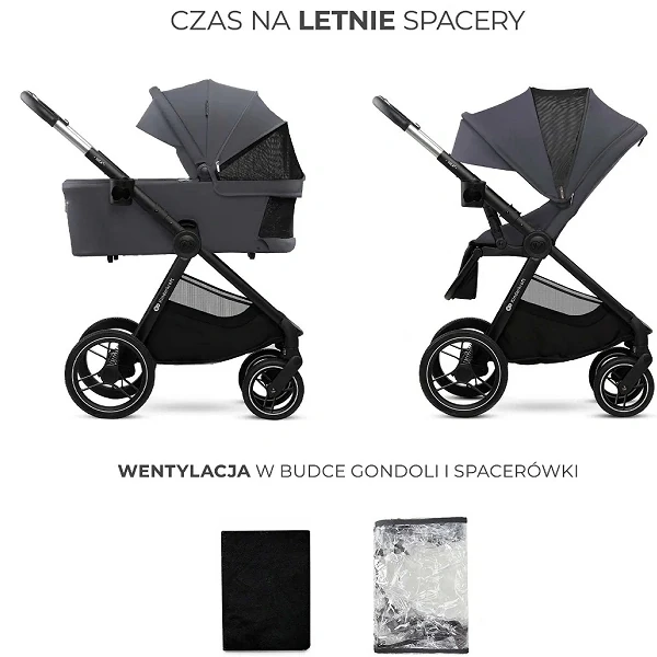 KINDERKRAFT NEA 2 wózek 3w1 | fotelik Cybex Aton B2 4