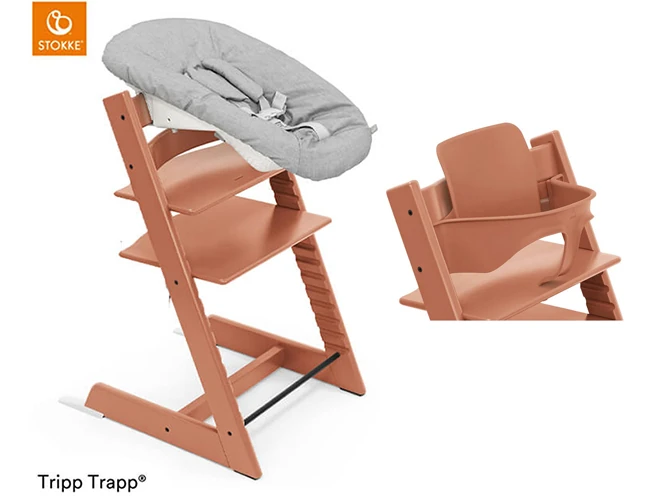 STOKKE TRIPP TRAPP + Newborn Set + Baby Set krzesełko do karmienia 1