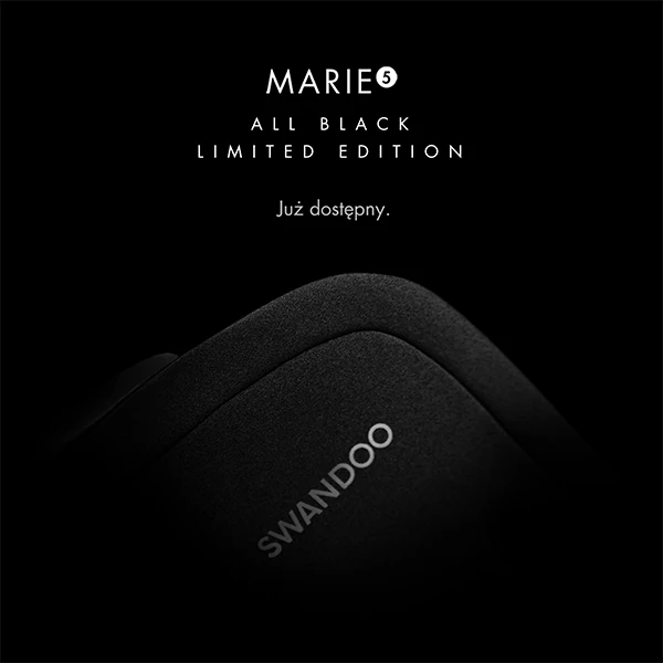 SWANDOO MARIE 5 ALL BLACK i-Size fotelik 40-105 cm / 0-18 kg 5