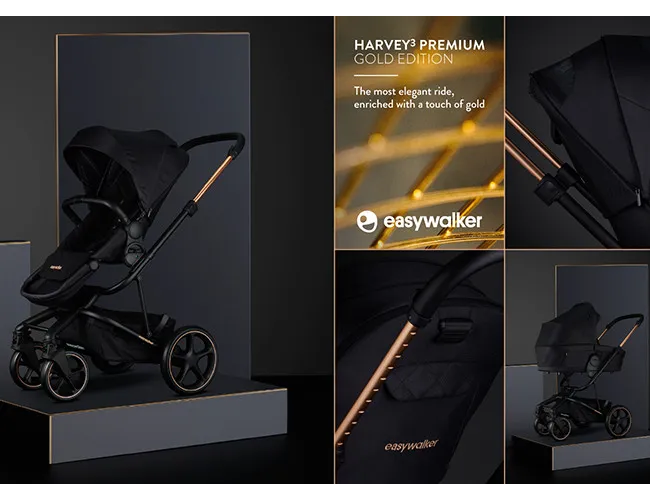 Easywalker Harvey3 GOLD Edition wózek dziecięcy Premium