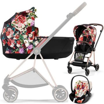 CYBEX MIOS 3.0 SPRING BLOSSOM wózek 3w1 z fotelikiem CLOUD T i-Size