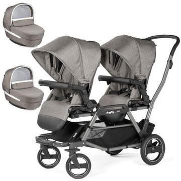 PEG PEREGO DUETTE PIROET wózek 2w1 z 2 gondolami ELITE