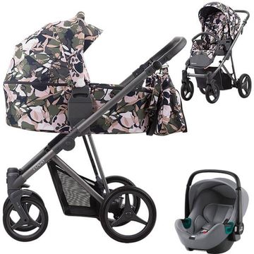 BEBETTO FLAVIO wózek 4w1 | fotelik BRITAX BABY SAFE 3 i-Size + baza