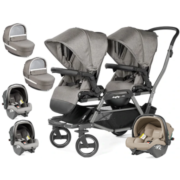 PEG PEREGO DUETTE PIROET wózek 3w1 | 2 foteliki PRIMO VIAGGIO SLK