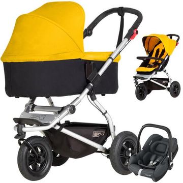 MOUNTAIN BUGGY SWIFT wózek 3w1 | fotelik MAXI COSI CABRIO FIX i-Size