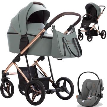 BEBETTO FLAVIO PREMIUM CLASS wózek 3w1 z fotelikiem Cybex CLOUD G i-Size