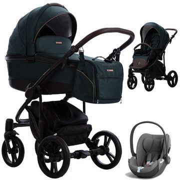 Bebetto BRESSO ONYX wózek 3w1 z fotelikiem Cybex CLOUD T i-Size