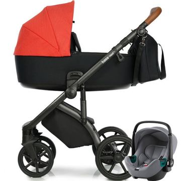 Roan BASS NEXT wózek 4w1 | fotelik BRITAX BABY SAFE 3 i-Size + baza