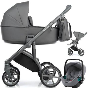 Roan BASS NEXT wózek 4w1 | fotelik BRITAX BABY SAFE 3 i-Size + baza