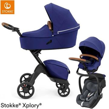 STOKKE XPLORY X wózek 3w1 z fotelikiem Maxi Cosi MARBLE