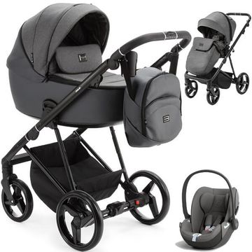 Adamex BLANC LUX wózek 3w1 + Cybex CLOUD T i-Size