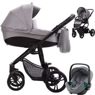 BEBETTO HOLLAND wózek 4w1 | fotelik BRITAX BABY SAFE 3 i-Size + baza