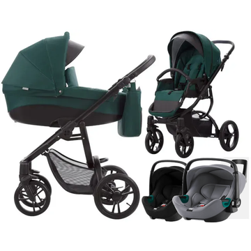 BEBETTO HOLLAND wózek 4w1 | fotelik BRITAX BABY SAFE 3 i-Size + baza