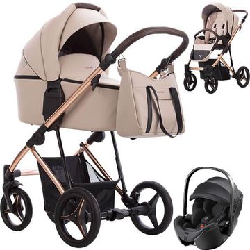 BEBETTO FLAVIO PREMIUM CLASS wózek 3w1 z fotelikiem Britax BABY-SAFE PRO