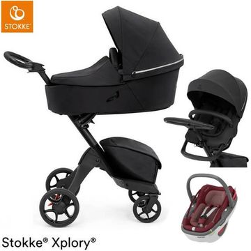 STOKKE XPLORY X wózek 3w1 z fotelikiem Maxi Cosi CORAL 360