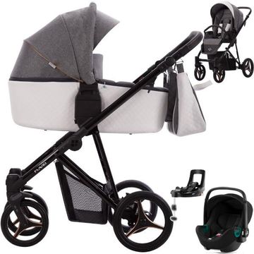 BEBETTO FLAVIO wózek 4w1 | fotelik BRITAX BABY SAFE 3 i-Size + baza