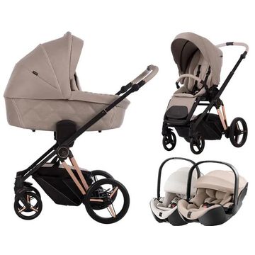 Bebetto MONTI X EVA MINGE wózek 3w1 + Britax BABY-SAFE PRO i-Size