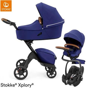 STOKKE XPLORY X wózek 3w1 z fotelikiem Maxi Cosi PEBBLE PRO