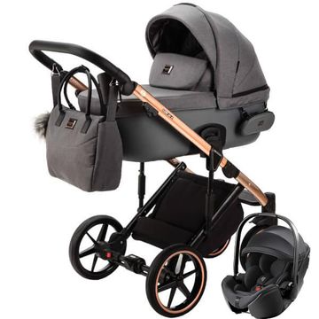 Adamex LUMI AIR SPECIAL EDITION wózek 3w1 + fotelik Britax BABY-SAFE PRO