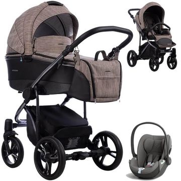 BEBETTO BRESSO PREMIUM wózek 3w1 | fotelik CYBEX CLOUD T i-Size