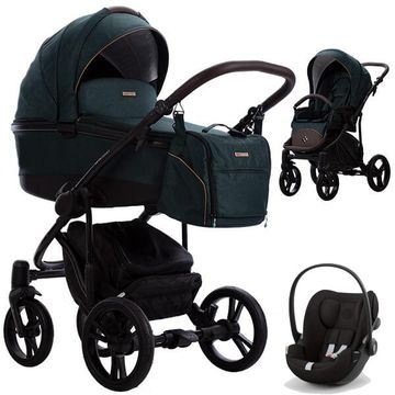 Bebetto BRESSO ONYX wózek 3w1 z fotelikiem Cybex CLOUD G i-Size