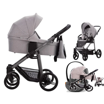 BEBETTO VULCANO wózek 3w1 z fotelikiem CYBEX CLOUD G i-Size
