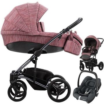 BEBETTO TITO PREMIUM wózek 3w1 | fotelik MAXI COSI CABRIO FIX i-Size