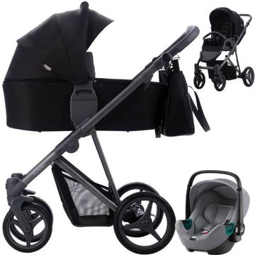 BEBETTO FLAVIO wózek 4w1 | fotelik BRITAX BABY SAFE 3 i-Size + baza