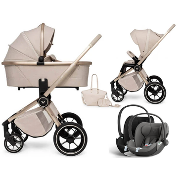 Muuvo QUICK BOHO wózek 3w1 z fotelikiem Cybex CLOUD T i-Size