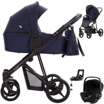 BEBETTO FLAVIO wózek 4w1 | fotelik BRITAX BABY SAFE 3 i-Size + baza