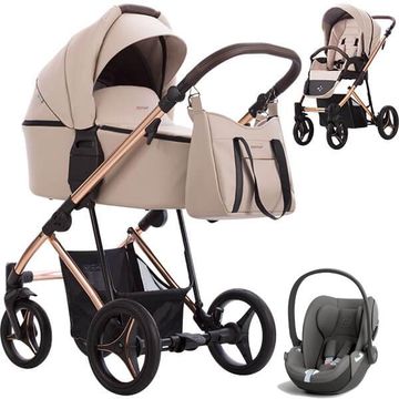 BEBETTO FLAVIO PREMIUM CLASS wózek 3w1 z fotelikiem Cybex CLOUD T i-Size