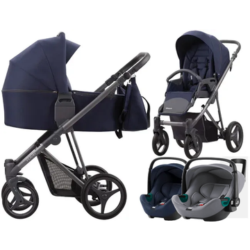 BEBETTO FLAVIO wózek 4w1 | fotelik BRITAX BABY SAFE 3 i-Size + baza