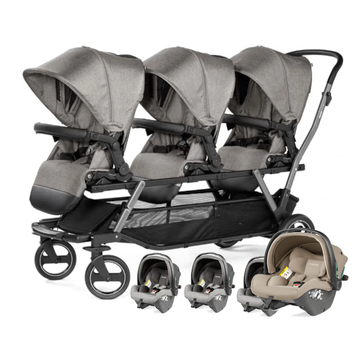 PEG PEREGO TRIPLETTE PIROET POP UP z 3 fotelikami