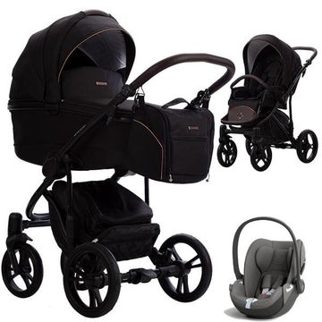 Bebetto BRESSO ONYX wózek 3w1 z fotelikiem Cybex CLOUD T i-Size