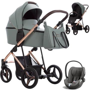 BEBETTO FLAVIO PREMIUM CLASS wózek 3w1 z fotelikiem Cybex CLOUD T i-Size