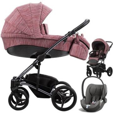 BEBETTO TITO PREMIUM wózek 3w1 z fotelikiem CYBEX CLOUD T i-Size