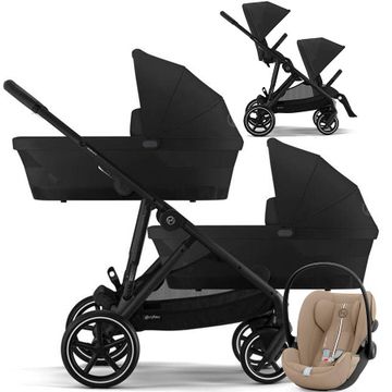 CYBEX GAZELLE S wózek bliźniaczy 3w1 z fotelikiem Cybex CLOUD G i-Size