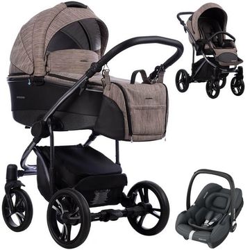 BEBETTO BRESSO PREMIUM wózek 3w1 z fotelikiem MAXI COSI CABRIO FIX i-Size