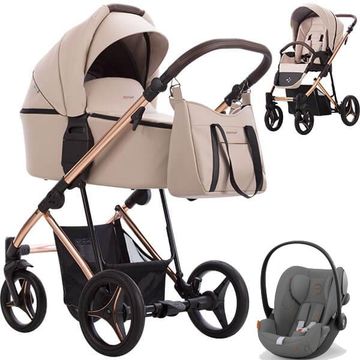 BEBETTO FLAVIO PREMIUM CLASS wózek 3w1 z fotelikiem Cybex CLOUD G i-Size