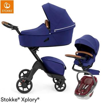 STOKKE XPLORY X wózek 3w1 z fotelikiem Maxi Cosi CORAL 360