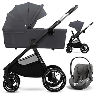 KINDERKRAFT NEA 2 wózek 3w1 | fotelik Cybex Cloud T i-Size